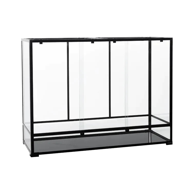 REPTIZOO Reptile 135 Gallon Large Glass Terrarium 48" x 18" x 36" Sliding Doors Reptile Terrarium RK481836 - REPTI ZOO