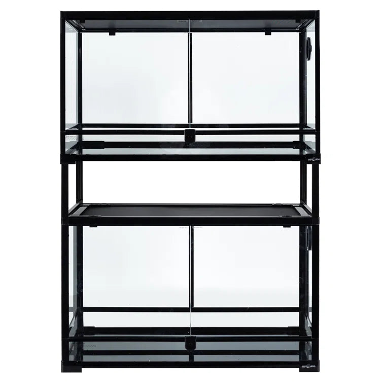 REPTI ZOO 30'' x 18'' x 44'' Stackable Reptile Tank (2 tanks stacked)