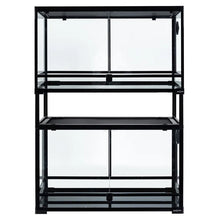 Load image into Gallery viewer, REPTI ZOO 30'' x 18'' x 44'' Stackable Reptile Tank (2 tanks stacked)