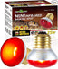 Mini infrared basking spot bulb 25W for reptiles, red heat lamp 2-pack with packaging
