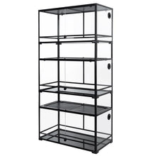 Load image into Gallery viewer, REPTI ZOO 36' x 18'' x 70''  Stackable Reptile Tank (3 tanks stacked)