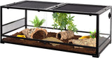 REPTI ZOO 85 Gallon Reptile Glass Terrarium, 48