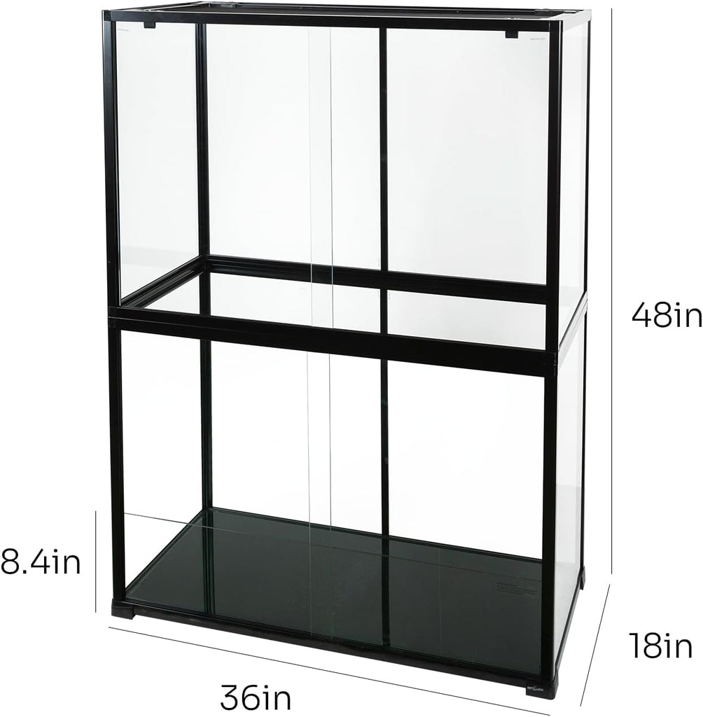 135 Gallon 36" x 18" x 48" Wide & Tall Large Reptile Terrarium