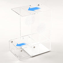 Load image into Gallery viewer, REPTI ZOO Magnetic Acrylic Reptile Terrarium, Transparent Tarantula Spider Enclosure Micro Breeding Box