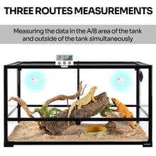 Load image into Gallery viewer, REPTI ZOO 3-Channels Wireless Reptile Thermometer and Humidity Gauge Large Screen Display