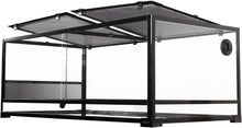 Load image into Gallery viewer, REPTI ZOO 85 Gallon Reptile Glass Terrarium, 48" x 24" x 18" Reptile Detachable Terrarium with Double Hinge Door & Screen Ventilation, 2 in 1 Large Reptile Terrarium RK0226P