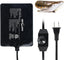 Reptile heat mat with dimmer control, power cord, and lizard, ideal for terrariums
