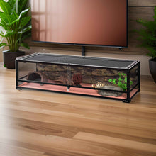 Load image into Gallery viewer, 48 gallons 48″*18″*13″ long reptile terrarium with front safe glass sliding doors RK0221