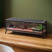 Load image into Gallery viewer, 48 gallons 48″*18″*13″ long reptile terrarium with front safe glass sliding doors RK0221
