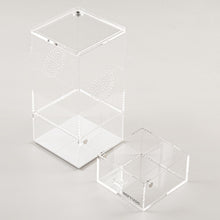 Load image into Gallery viewer, REPTI ZOO Magnetic Acrylic Reptile Terrarium, Transparent Tarantula Spider Enclosure Micro Breeding Box