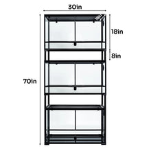 Load image into Gallery viewer, REPTI ZOO 30'' x 18'' x 70'' Stackable Reptile Tank (3 tanks stacked)