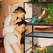 Load image into Gallery viewer, Double-Deck 100 Gallon Bearded Dragon Tank 36&quot; x 18&quot; x 44&quot; Tall Reptile Terrarium