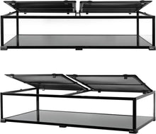 Load image into Gallery viewer, REPTIZOO 50 Gallon Glass Reptile Tank 48" x 24" x 10" Wide & Low Reptile Terrarium