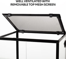 Load image into Gallery viewer, REPTI ZOO 45 Gallon 24″*18″*24″ Reptile Habitat With Ventilated Screen And Double Doors RK0111