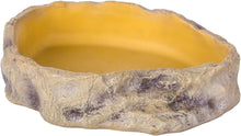 Load image into Gallery viewer, REPTIZOO Reptile Food Dish Terrarium Water Bowl Food Feeding Bowl for Reptile Amphibian Pets Medium(6.8" x 5" x 1.3")