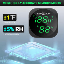 Load image into Gallery viewer, REPTI ZOO LED Thermometer Hygrometer for Reptile Terrarium Pet Rearing Box, Reptile Tank