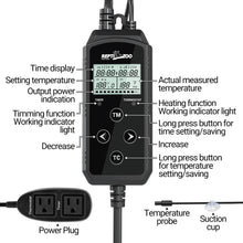 Load image into Gallery viewer, REPTIZOO Timing Thermostat 2 in 1 PID Temperature Controller with Timer