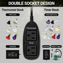 Load image into Gallery viewer, REPTIZOO Timing Thermostat 2 in 1 PID Temperature Controller with Timer