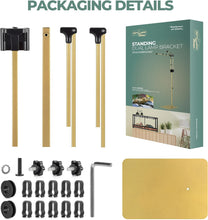 Load image into Gallery viewer, Metal Dual Reptile Lamp Stand, 17.8"-36.2" Adjustable Tall Heat Lamp Stand, Retractable Reptile Light Stand