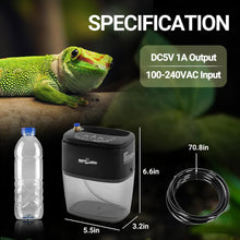 Load image into Gallery viewer, REPTI ZOO 800ml Reptile Mister Fogger Portable Mister for Reptile Tank with 2PCS Nozzles for Reptiles/Amphibians