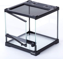 Load image into Gallery viewer, REPTIZOO Glass Terrarium Tank 8"x8"x12", Front Opening Door Full View Visually Appealing Mini Reptile or Amphibians Habitat