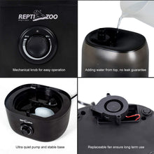 Load image into Gallery viewer, REPTI ZOO 4L Reptile Humidifier, Upgrade Reptile Fogger Large Reptile Mister Tank Terrarium Humidifier Fogger for Reptiles Amphibians Herps Vivarium