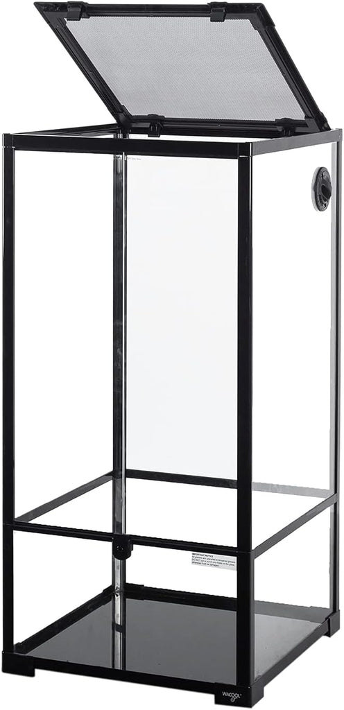 48 Gallon 18" x 18"x 36" Vertical Reptile Terrarium , Front Opening Glass Reptile Cage for Chameleon Iguana RK454590