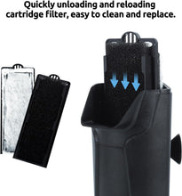 Load image into Gallery viewer, REPTIZOO Turtle Tank Filter Aquarium Corner Internal Filter, Low Level Waterfall Turtle Filter with 3-Stage Bio-Filtration, 45GPH Quiet Aquatic Reptile Internal Filter, Up to 10 Gallon