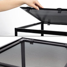 Load image into Gallery viewer, 67 Gallon Large Reptile Terrarium 24"x18"x 36" Glass Paludarium Tank with 10” Deep Base, Siphon Gravel Cleaner Set and Plants Growing Cotton Mat Included