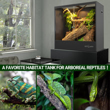 Load image into Gallery viewer, REPTIZOO 30/67/100 Gallon PVC Reptile Tank for Chameleon Frog Gecko Lizard Arboreal Terrarium with Sliding Door & Screen Ventilation