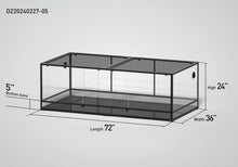 Load image into Gallery viewer, REPTI ZOO 72" x 36"x 24" Glass Reptile Terrarium with Sliding Door Custom Reptile Tank (customed reptile cage)
