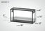 Rectangular reptile terrarium with mesh top, 36x12x14 inches, side ventilation and labeled dimensions.