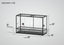 Glass reptile terrarium with mesh top, 48x18x30 inches, labeled dimensions shown.
