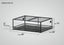 Large glass reptile terrarium cage with mesh top, 48x36x16 inches, side ventilation