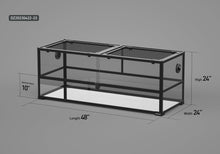 Load image into Gallery viewer, REPTI ZOO Customed Reptile Cage 48" x 24"x 24" Glass Reptile Terrarium (includes shipping and tax) - REPTI ZOO