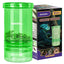 Green cricket shaker feeder for reptiles with box packaging, live feeder insects inside.