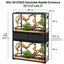 REPTI ZOO stackable reptile enclosure system with dimensions and terrarium stacker.