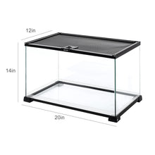 Load image into Gallery viewer, REPTI ZOO 15 Gallon Sized 20" x 12" x 14" Reptile Tank RAK05