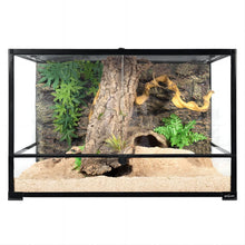 Load image into Gallery viewer, REPTI ZOO 90 Gallon 36" X 24" X 24" Large Reptile Terrarium Upgrade Glass Front Opening Tank RK362424