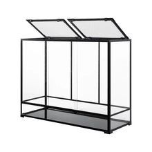 Load image into Gallery viewer, REPTIZOO Reptile 135 Gallon Large Glass Terrarium 48" x 18" x 36" Sliding Doors Reptile Terrarium RK481836 - REPTI ZOO