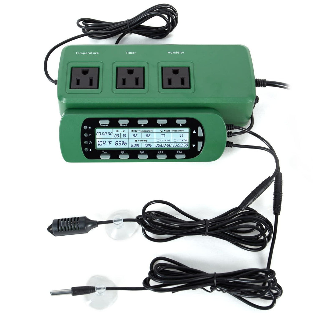 REPTI ZOO Reptile Digital Thermometer Hygrometer Controller for Reptile THC15N - REPTI ZOO