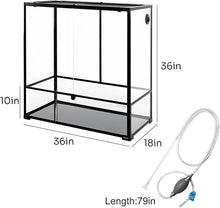 Load image into Gallery viewer, REPTI ZOO 96 Gallon Reptile Tank 36" x 18"x 36" for Reptile Amphibian Pets RK904590 - REPTI ZOO