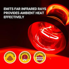 Load image into Gallery viewer, REPTI ZOO 2PCS 100W Infrared Reptile Heat Lamp Infrared Basking Spot Light IFL100 - REPTI ZOO