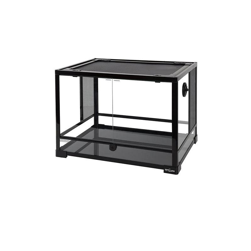 REPTI ZOO 34 Gallon 24" x 18" x 18" Front Opening Reptile Terrarium With Screen Ventilation (Backgrounds not Include) RK0107B - REPTI ZOO