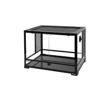 Load image into Gallery viewer, REPTI ZOO 34 Gallon 24" x 18" x 18" Front Opening Reptile Terrarium With Screen Ventilation (Backgrounds not Include) RK0107B - REPTI ZOO