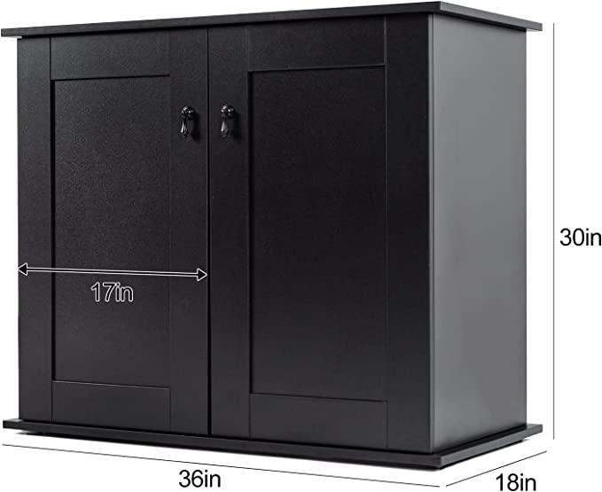 REPTI ZOO Reptile Terrarium Cabinet, Reptile and Amphibian Terrarium Stand (36''x18''x30'') - REPTI ZOO