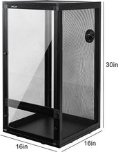 Load image into Gallery viewer, REPTI ZOO Foldable 30 Gallon Screen Chameleon Cage 16" x 16"x 30" with Collapsible Net Side Panels PAC404076 - REPTI ZOO