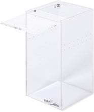 Load image into Gallery viewer, REPTI ZOO Magnetic Acrylic Reptile Breeding Box 3"x3"x6" Transparent Feeding Box - REPTI ZOO