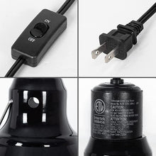 Load image into Gallery viewer, REPTI ZOO 2 in 1 Deep Dome Reptile Light Fixture Adjustable Lamp Holder Max 200W RL19 - REPTI ZOO