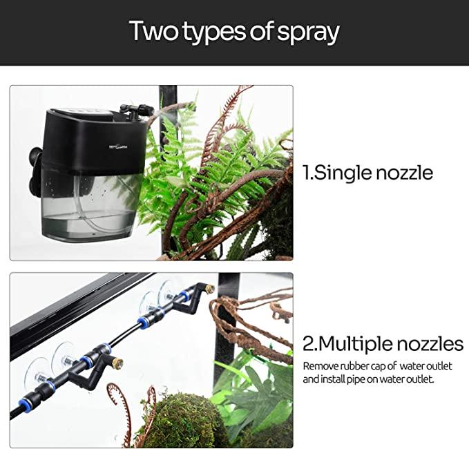 REPTI ZOO Mini Portable Reptile Mister Starter Mister with 0.8L Reservoir TR08 - REPTI ZOO